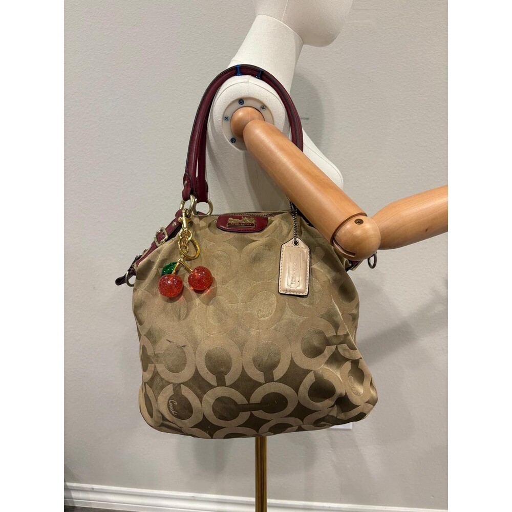 Coach Madison Op Art Sateen Handbag